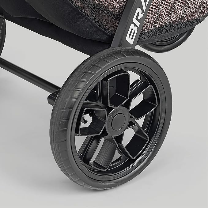Chicco Bravo LE ClearTex Full-Size Stroller for Babies and Toddlers, UPF-Rated Canopy, GREENGUARD Gold Certified, Lightweight, One-Hand Compact Fold, Pewter/Grey