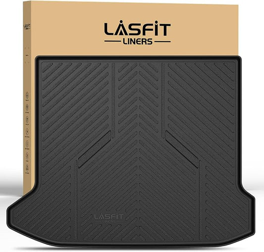 LASFIT Cargo Mat for Hyundai Ioniq 5 2022-2024/ IONIQ 5 N 2025, All Weather TPE Custom Fit Easy Clean Car Trunk Mat for Hyundai Ioniq 5 2022-2024/ IONIQ 5 N 2025 Cargo Liner, Black