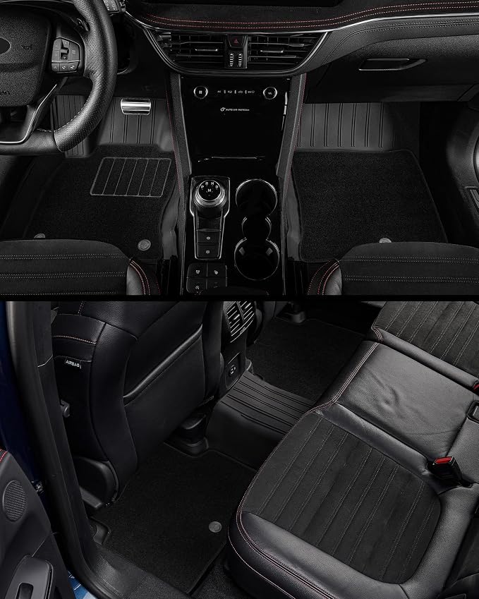 3W Floor Mats & Cargo Liner & Carpets Fit for 2021-2024 2025 Ford Bronco 4 Door, All Weather TPE Custom Fit Floor Liner and Trunk Mat Full Set Car Mats (Not for Bronco Sport & Rubberized Floor)
