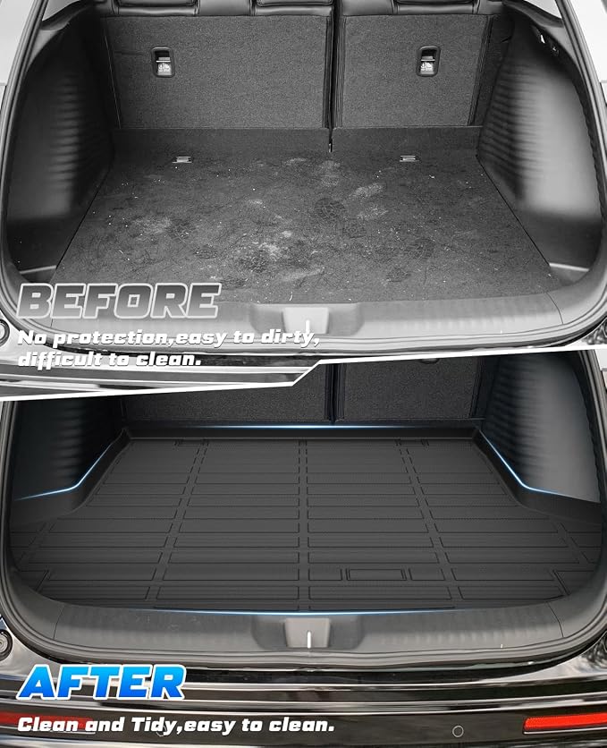 Sunsdrew Trunk Cargo Liner for Honda HR-V 2023-2026 (Included Hybrid), Rear Cargo Mat Trunk Mat for HRV Accessories All Weather Protection TPE Rubber Raised Edge