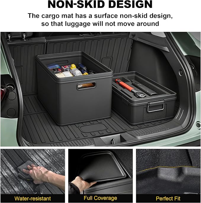 TTX LIGHTING Floor Mats & Cargo Liner & Backrest Mat for 2024 2025 2026 Trax - 1st and 2rd Row Car Mats for 2024-2026 Trax - All Weather Cargo Tray Interior Accessories for Trax LS/1RS/LT/2RS/ACTIV