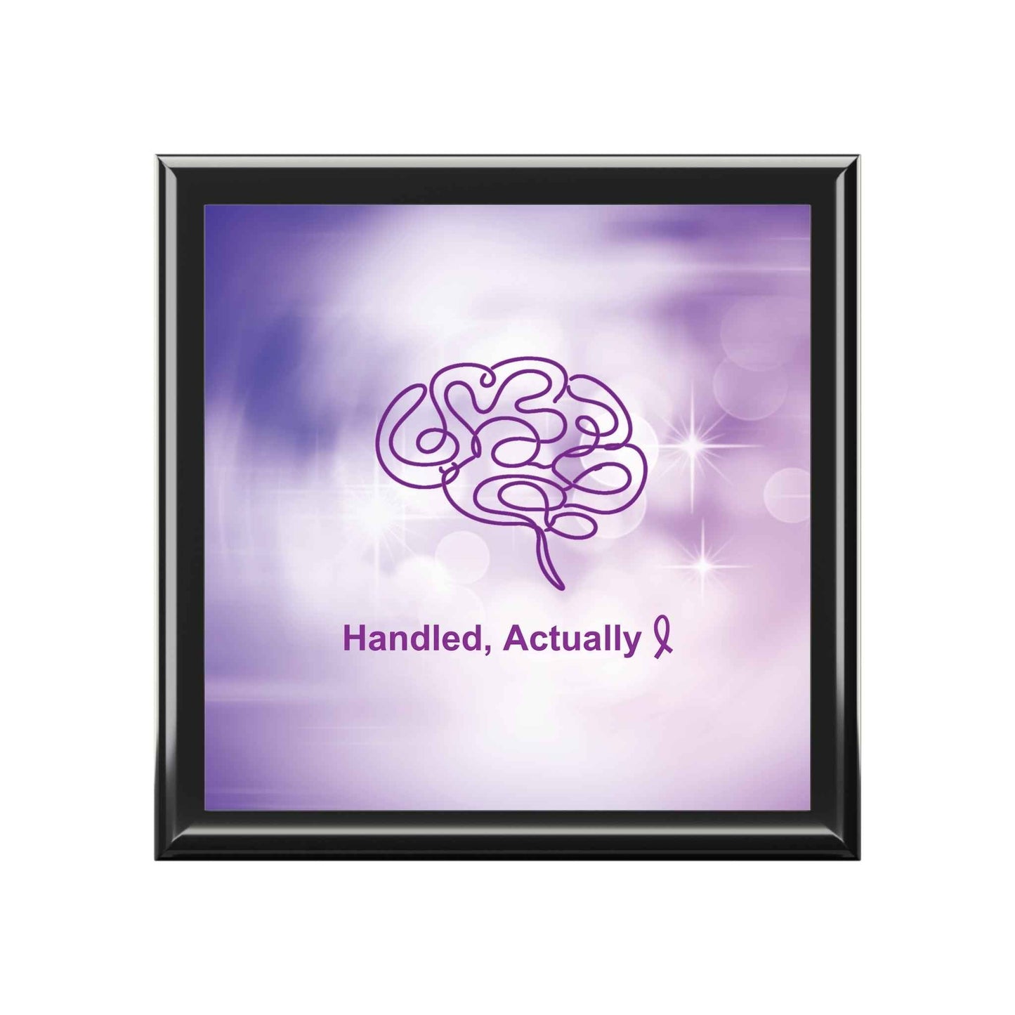 Handled, Actually — Black Keepsake Box