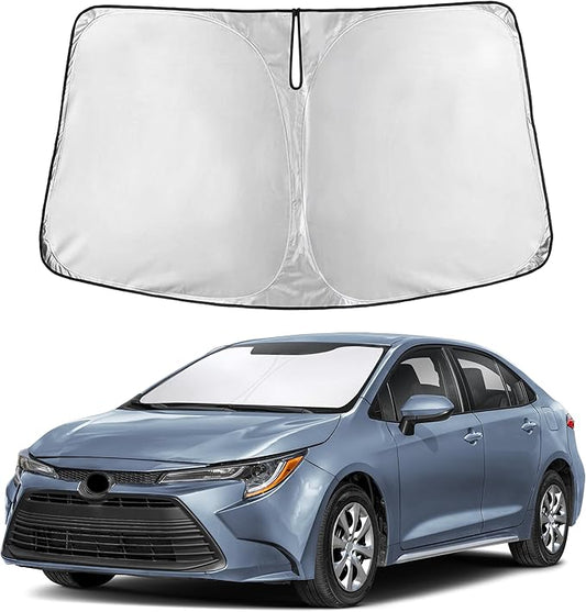 Autovir Windshield Sun Shade Fit for 2019-2024 2025 2026 Toyota Corolla Sun Shade, Front Window Sun Visor, UV Protection, Heat Blocker, Foldable Car Accessories