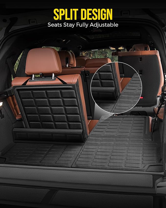 All Weather Cargo Liner for BMW X7 2026 2025 2024 2023 2022 2021 2020 2019 (G07) Rear Trunk Mat, Custom-Fit Behind 3rd Row Cargo Mat Waterproof XPE SUV Boot Accessories