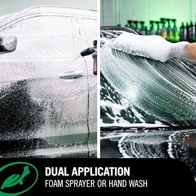Turtle Wax Hybrid Solutions Pure Wash,pH Neutral Extreme Foaming Car Wash Soap,Bucket or Foam Cannon Application,Won't Strip Waxes or Coatings,Clay Bar Lubricant,Spot-Free Clean,64 fl oz,(Pack of 2)