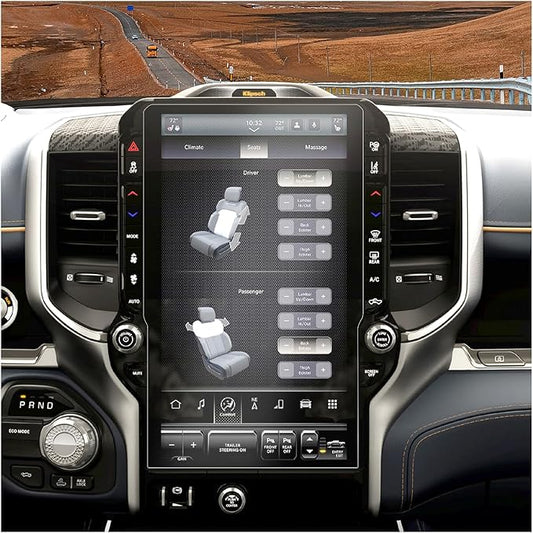 2025 Ram 1500 Tungsten Screen Protector for 2025 2026 Dodge Ram 1500 Tungsten Uconnect 5 Nav 14.4-In Display for Ram Truck Accessories 9H Anti Glare Tempered Glass Film (2025 Ram 14.4-In Matte)