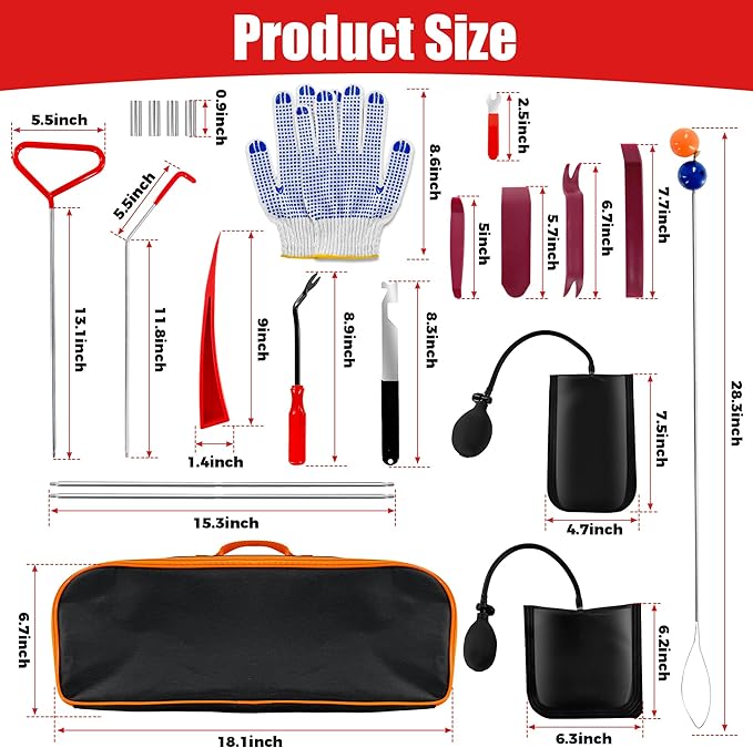 Loyala 22PCS Car Tool Kit Stainless Steel Repair Tools