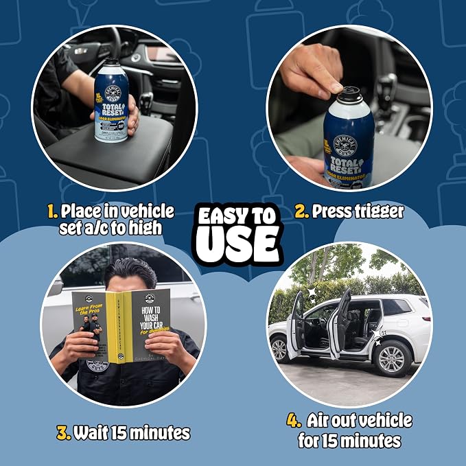 Chemical Guys Odor Eliminating Aerosol Fogger, Black Frost Scent - 3 oz Single Can For Cars, Trucks, And SUVs - Set-And-Forget Interior Deodorizer Neutralizes Smoke, Pet, Gym, And Food Odors & More