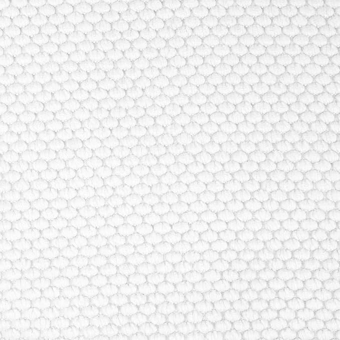 Sweet Home Collection Cushion Memory Foam Chair Pads Honeycomb Nonslip Back Seat Cover 16" x 16", 2 Pack, White