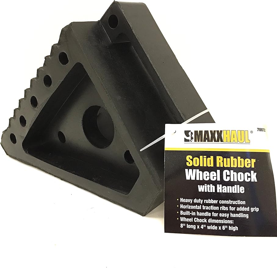 MaxxHaul 70072 Solid Rubber Heavy Duty Wheel Chock