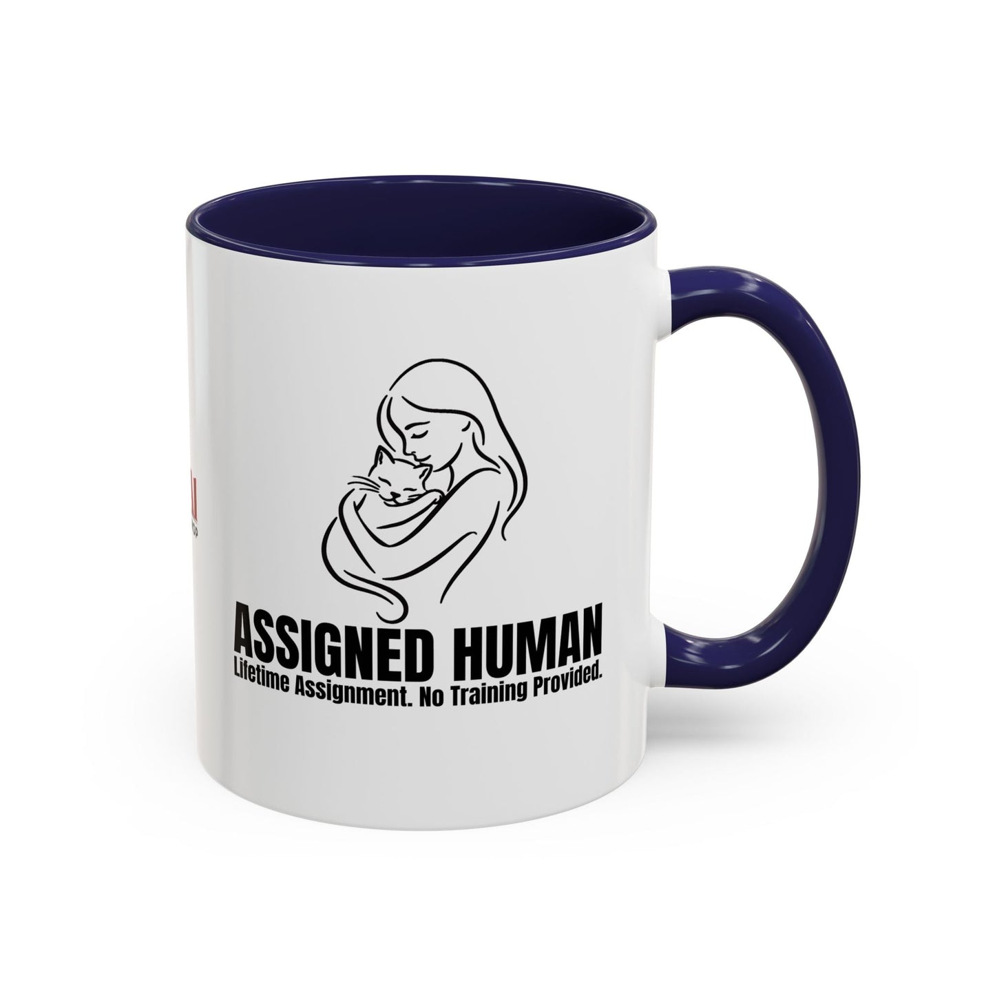 Assigned Human Mug – Lifetime Assignment Cat Coffee Cup