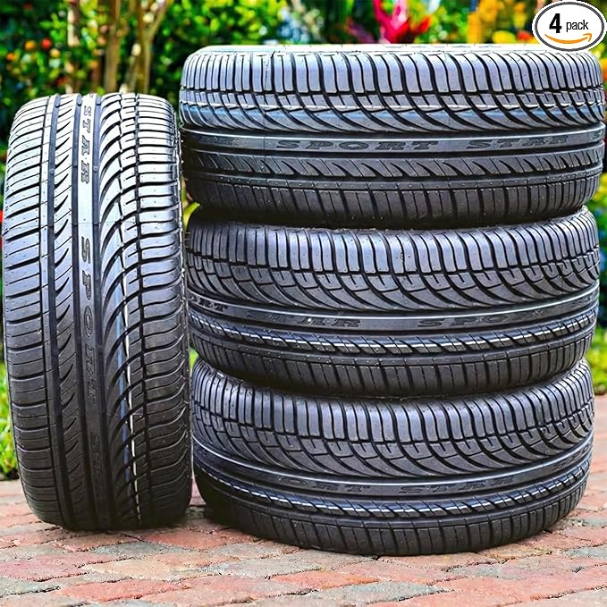 Set of 4 (FOUR) Fullway HP108 All-Season Passenger Car Performance Radial Tires-185/65R15 185/65/15 185/65-15 88H Load Range SL 4-Ply BSW Black Side Wall UTQG 380AA