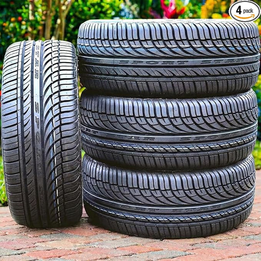 Set of 4 (FOUR) Fullway HP108 All-Season Passenger Car Performance Radial Tires-185/65R15 185/65/15 185/65-15 88H Load Range SL 4-Ply BSW Black Side Wall UTQG 380AA
