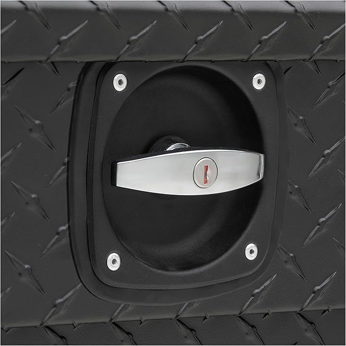UWS EC10033 Secure Lock 72-Inch Matte Black Heavy-Wall Aluminum Truck Tool Box with Low Profile, RigidCore Lid
