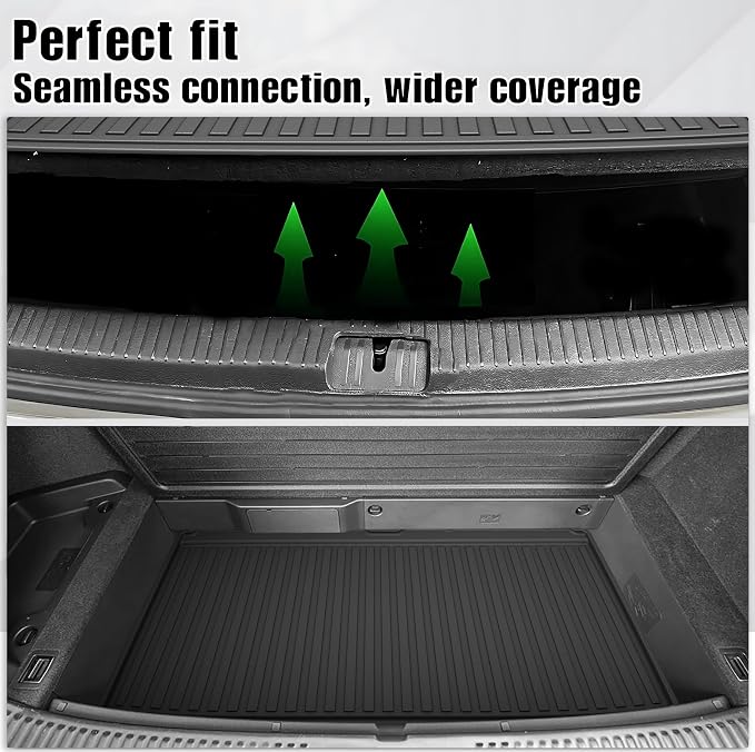 Original 2022-2026 MDX Cargo Liners & Backrest Mat for Acura MDX - Custom Fit Upper and Lower Position Trunk Mat & 3rd Row Seat Backrest Mat - All Weather Odorless TPE Car Mats for Acura MDX 2022-2026