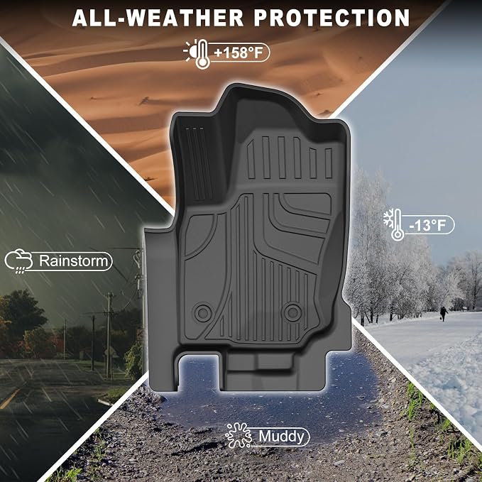 AOMSAZTO Floor Mats Compatible with 2025 2026 Toyota 4Runner (Not fit Hybrid), All Weather TPE Custom Fit Cargo Mat Floor Liner Set - Only 5 Seat (Floor Mats+Cargo Liner)