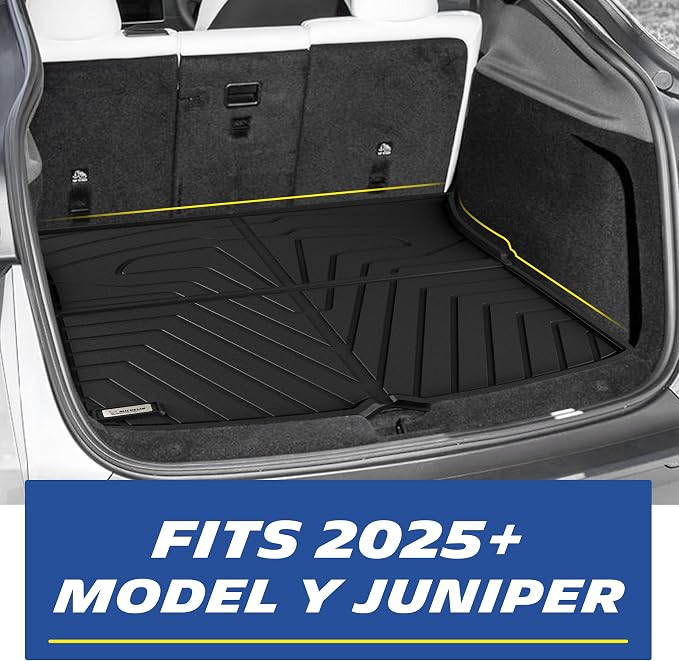 Michelin Vehicle Mat, All-Weather TPE Custom Fit Liner for Tesla Model Y 5 Seat Floor Mats 2025-2027 (6 Piece), Elite