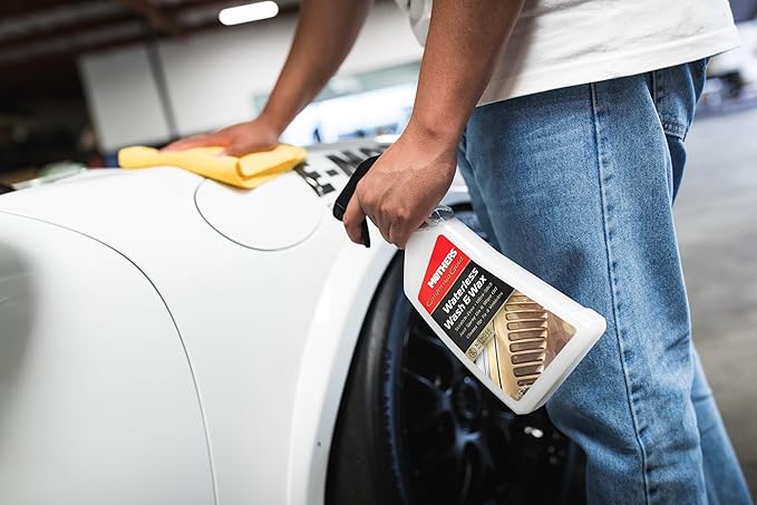 Mothers California Gold Waterless Wash & Wax, 24 oz. — Quick & Easy Car Care Without Water, Spray On & Wipe Off Ultra-Slick Formula Safely Removes Dirt & Grime Scratch-Free (05644)