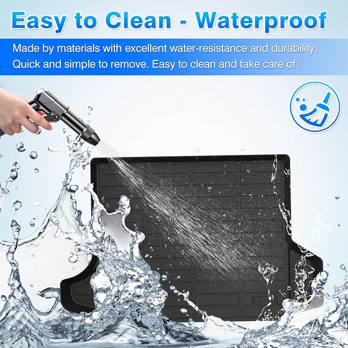 Cartist Cargo Liner Compatible with 2018-2024 Chevy Chevrolet Equinox/GMC Terrain All Weather Rear Trunk Mat 3D Waterproof Black TPE