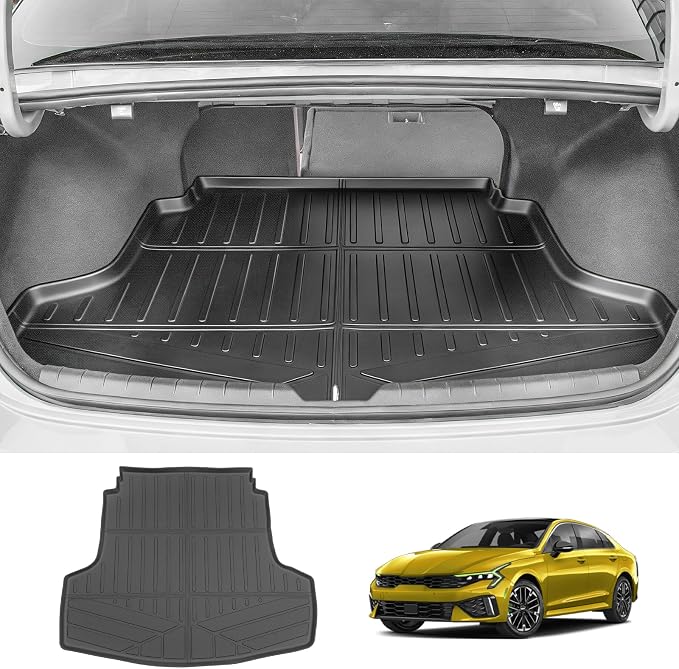 Trunk Mat for 2021-2026 Kia K5 & 2020-2026 Hyundai Sonata Rear Cargo Mat All Weather TPE Protector Trunk Liner Car Accessories