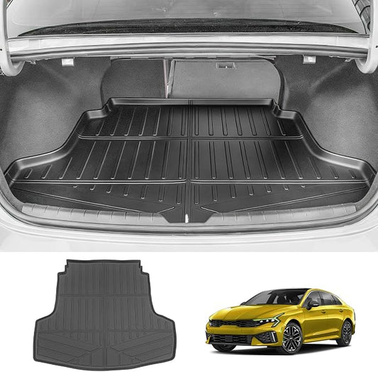 Trunk Mat for 2021-2026 Kia K5 & 2020-2026 Hyundai Sonata Rear Cargo Mat All Weather TPE Protector Trunk Liner Car Accessories