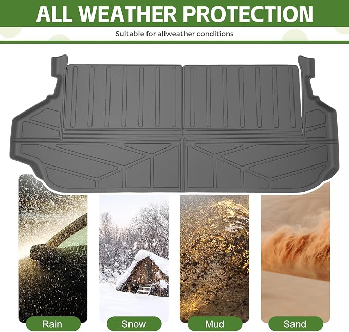Trunk Mat for 2025 2026 Toyota 4Runner 7 Seats Gas, Rear Cargo Mat All Weather TPE Protector Trunk Liner Accessories(Not for Hybrid EV/i-Force MAX)