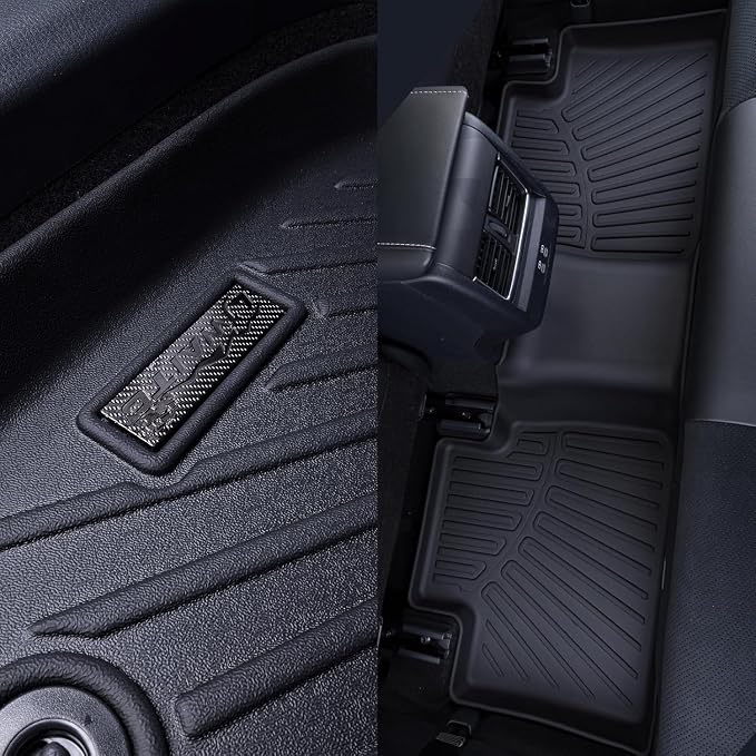 Trunk Mats for 2025 Toyota 4Runner Gas & Backrest Mats（Non Hybrid EV & i-Force MAX） 5-Seat, TPE All-Weather Set Cargo Liners Covering The Backrest，Custom Fit Non Slip-car mats Accessories