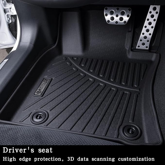 Trunk Mats for 2025 Toyota 4Runner Gas & Backrest Mats（Non Hybrid EV & i-Force MAX） 5-Seat, TPE All-Weather Set Cargo Liners Covering The Backrest，Custom Fit Non Slip-car mats Accessories