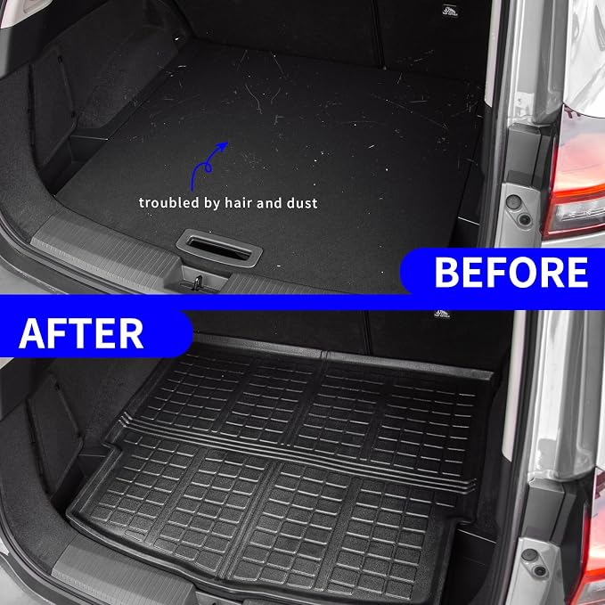 Rongtaod Floor Mats Compatible with 2021-2025 2026 Nissan Rogue Trunk Mat Cargo Mat Cargo Liner All Weather Floor Liner 2024 Rogue Accessories (Trunk Mat+Floor Mats)