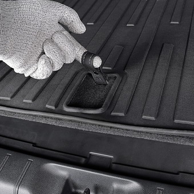 Cargo Mat with Backrest Mats for 2024 2025 2026 Lexus TX 350/500h/550h+, Fit with Subwoofer, All Weather TPE Protectors Cargo Liner Accessories for TX350/TX500h/TX550h+