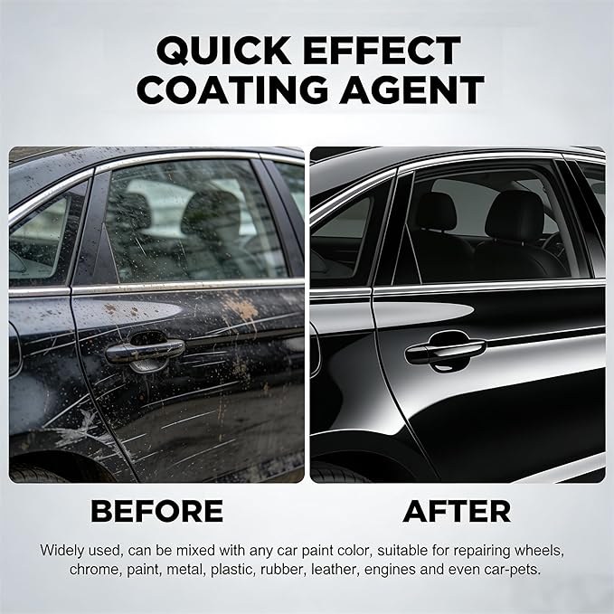 500 ML Car Coating Spray, Quick Effect CoatingAgent,Quickly Coat Car Wax Spray,Scratch Wax Polish Waterless Wash, OilFilm Emulsion Glass Cleaner Z/Q
