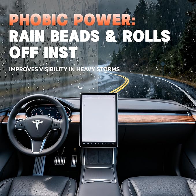 Spray HydroBead Exterior - Water Shedding Coating for Car Windows, Motorcycle Visors, Boat Glass Advanced Water Beading Technology 100ML