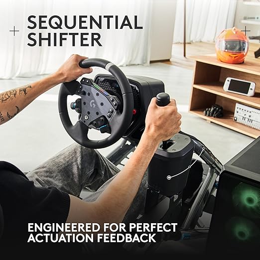 Logitech G923 Racing Wheel and Pedals + RS Shifter & Handbrake + Racing Adapter Bundle - Xbox X|S/Xbox One/PC
