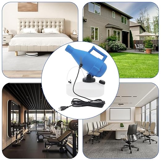 4.5l (1.2 Gallon) Electric Ulv Portable Fogger Sprayer Machine Cold Fogger Machine Spraying Distance 30ft W/16.4ft Cord for Home,Hotel,Church,School,Yard