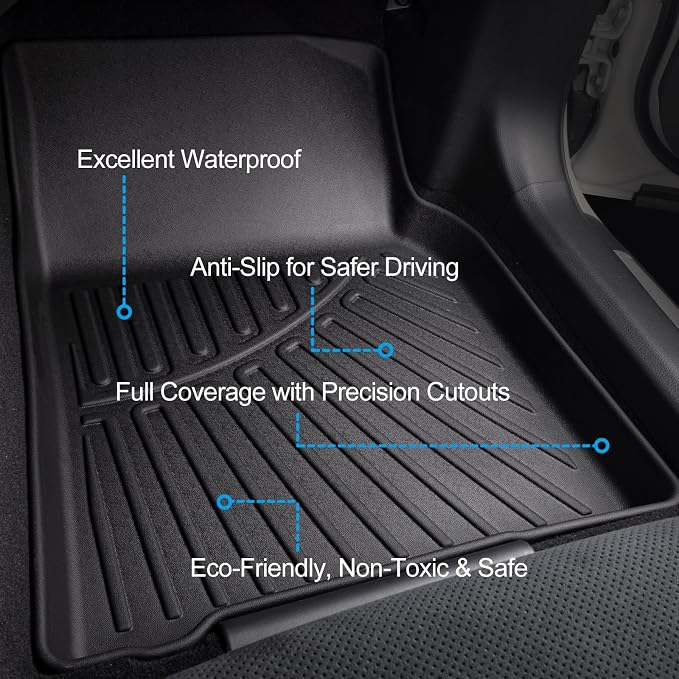 Floor Mats &Cargo Liner Fit for 2025 2026 Volkswagen Tiguan,All Weather Protection TPE, Anti-Slip Mats & Trunk Mat for VW Tiguan Accessories