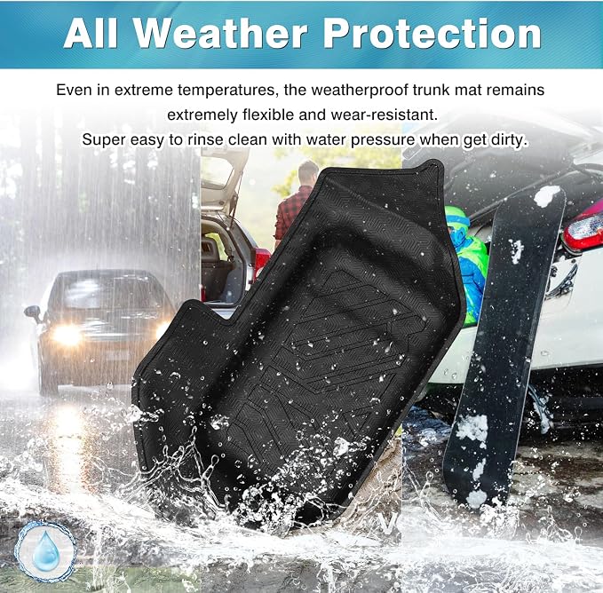 Mixsuper Cargo Liner for Mazda MX-5 MX5 Miata 2016-2025, Trunk Mat for MX5 Miata Accessories Cargo Mat Rear Trunk Liner Black