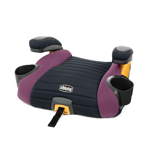 Chicco GoFit Plus Backless Booster Car Seat with Latch Attachment and Quick-Release Latch Removal, Travel Booster Seat for Car, Portable Car Booster Seat for Children 40-110 lbs., Vivaci/Pink