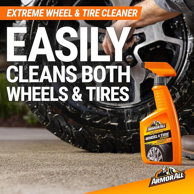 Armor All Premium Car Care Kit, Includes Extreme Tire Shine, Protectant, Multi-Purpose Cleaner, Car Wax & Wash Kit, Glass Cleaner, Car Air Freshener, Tire & Wheel Cleaner and Wash Pad, 8 Count