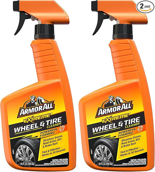Armor All Extreme Wheel and Tire Cleaner, Car Wheel Cleaner Spray, 24 Fl Oz (Pack of 2)