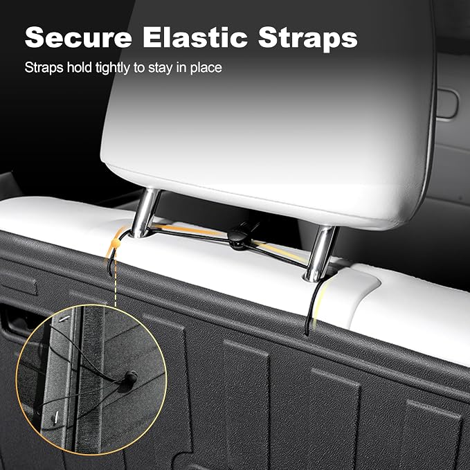 Cargo Liner & Third Row Seat Back Mats Compatible with 2019-2026 BMW X7 G07 (Not for 2021-2022 X7 50i / 2025 X7 40i): AOMSAZTO Custom Fit 2019-2026 BMW X7 All Weather Anti Skid TPE Trunk Liner