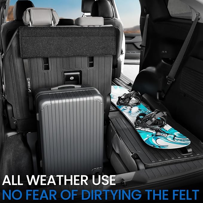 Cargo Lower Mat Backrest Mats for 2021-2025 2026 Toyota Sienna, All Weather TPE Seat Back Liners Trunk Lower Well Mat Cargo Liner Accessories (Backrest Mats for 3rd-Row+Cargo Lower Mat)