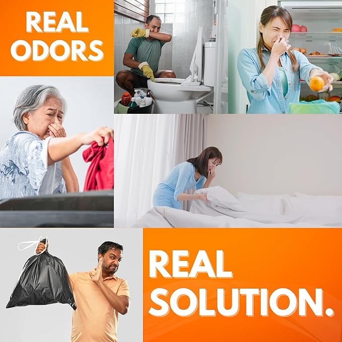 NI-712 Fresh Orange Odor Eliminator Spray (1 bottle) – Powerful, Long-Lasting Odor Neutralizer – Instant Air Freshener for Home, Car & More – Pint-Sized