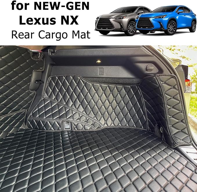 Cargo Mat for 2022-2026 New Lexus NX250 NX350 NX350H Trunk Mat ＆ Rear Backrest Mat Cargo Liners Lexus NX All Weather Waterproof Accessories