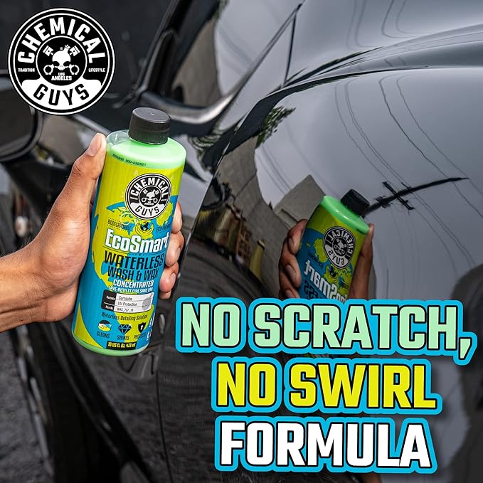 Chemical Guys WAC_707_16 EcoSmart Hyper Concentrated Waterless Car Wash and Wax, Safe for Cars, Trucks, SUVs, Motorcycles, RVs & More, 16 fl oz