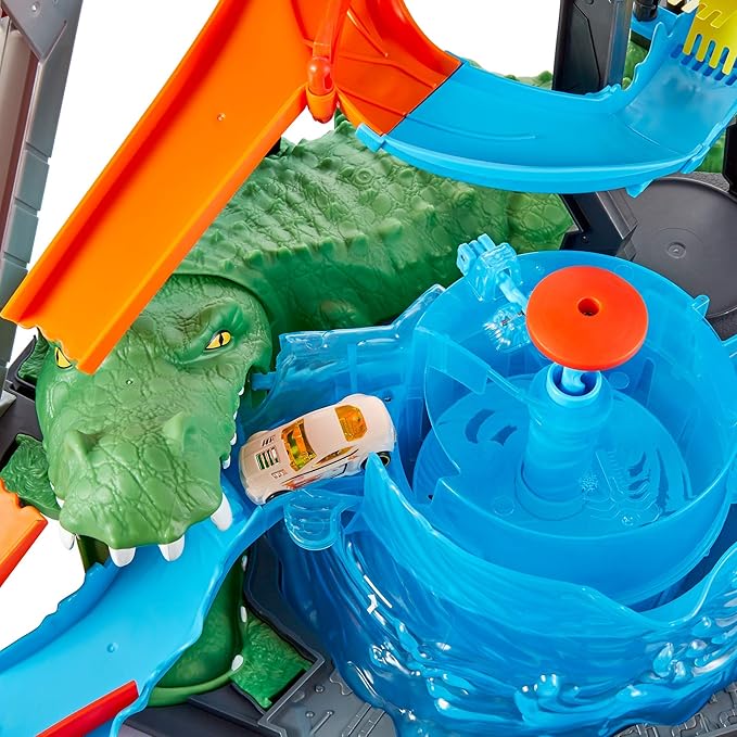 Hot Wheels City Car Wash and Giant Gator