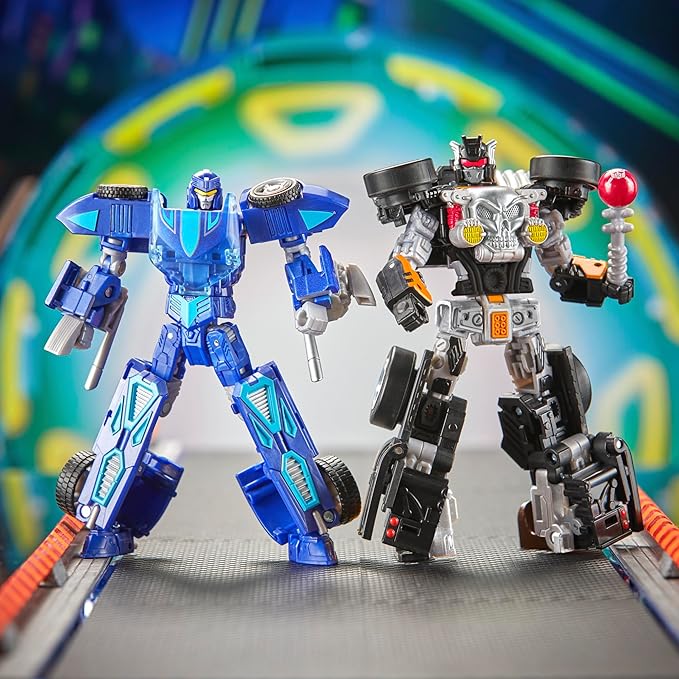 Transformers Collaborative Hot Wheels x Bone Shaker, Deluxe Class 5-Inch Robot Action Figure Converts to Car, Car Toys for Ages 8+