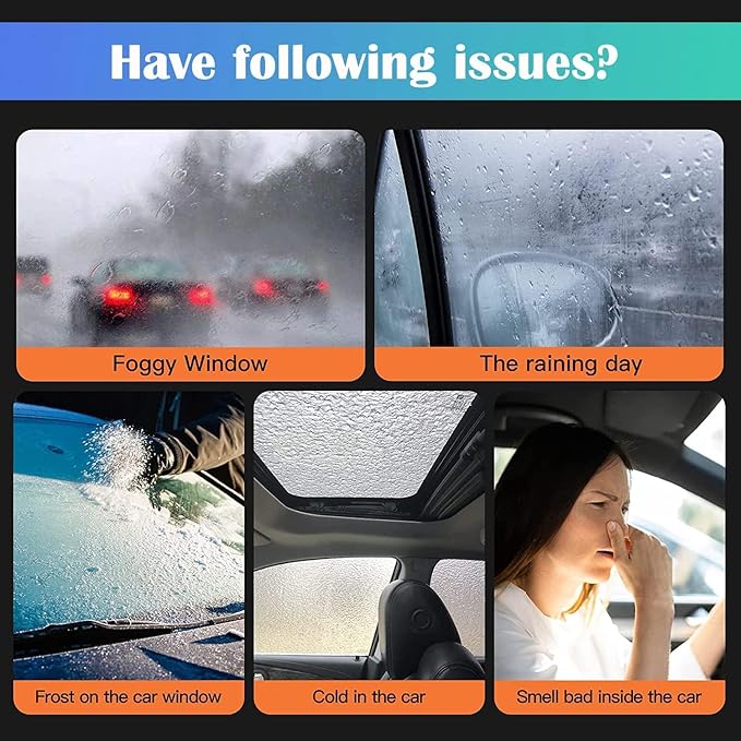 Car Heater,12V 150W Portable Car Heater, 2-in-1 Heating & Cooling Fan with Cigarette Lighter Plug, 360° Rotation Base Windshield Defogger Defroster for All Cars.