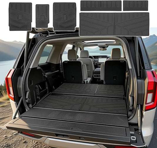 Trunk Mat & Backrest Mat for 2025 2026 Ford Expedition/Lincoln Navigator Standard 7 Seats(Not for Max/L Models), Rear Seat Back Cover Cargo Liner Only for 25 26 Expedition/Navigator Accessories