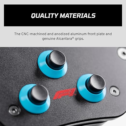 Fanatec Sim Racing ClubSport Steering Wheel F1 Esports V2 – Officially Licensed Formula 1™ Product, Alcantara Grips, LED Display, Magnetic Paddles, Integrated Vibration Motors – PC