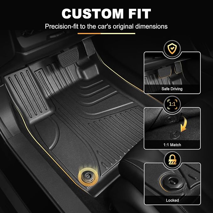 Floor Mats Fit for Honda Passport 2026 Upgrade Trunk Mat with Backrest Mat - AOMSAZTO All Weather Custom Fit 2026 Passport Floor Liners Cargo Liner Full Set Car Mats Accessories